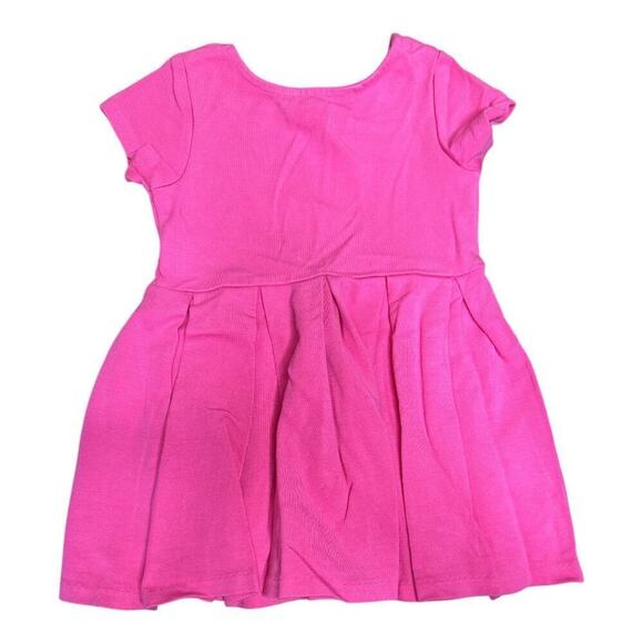 Polo Ralph Lauren Baby Pleated Knit Pink Dress Girls Toddler 2/2T - Picture 2 of 5